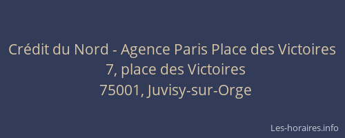 Crédit du Nord - Agence Paris Place des Victoires