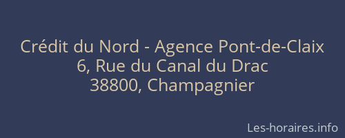 Crédit du Nord - Agence Pont-de-Claix