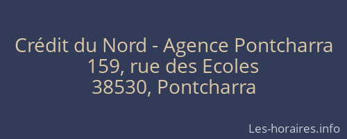Crédit du Nord - Agence Pontcharra