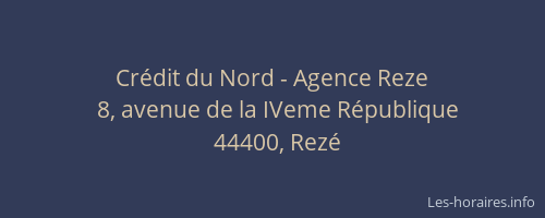 Crédit du Nord - Agence Reze