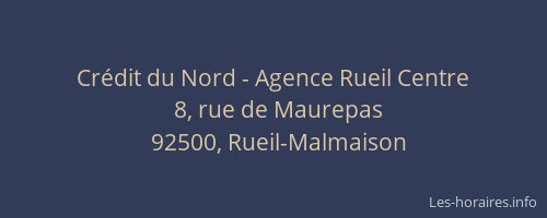 Crédit du Nord - Agence Rueil Centre