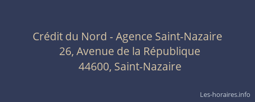 Crédit du Nord - Agence Saint-Nazaire