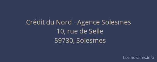 Crédit du Nord - Agence Solesmes