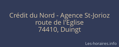 Crédit du Nord - Agence St-Jorioz
