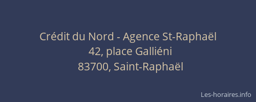 Crédit du Nord - Agence St-Raphaël