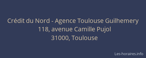 Crédit du Nord - Agence Toulouse Guilhemery