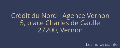 Crédit du Nord - Agence Vernon