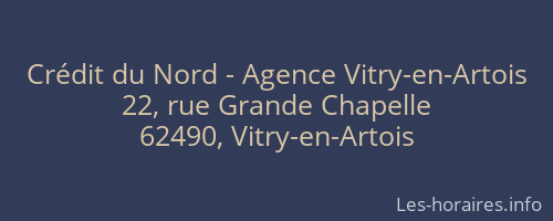 Crédit du Nord - Agence Vitry-en-Artois