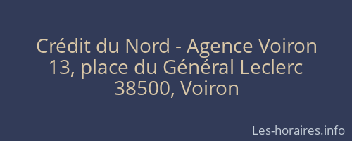 Crédit du Nord - Agence Voiron