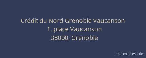 Crédit du Nord Grenoble Vaucanson