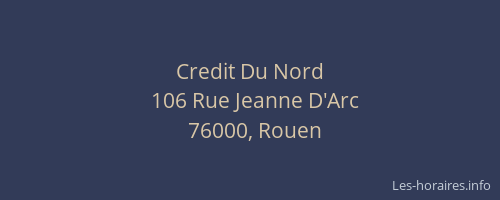 Credit Du Nord