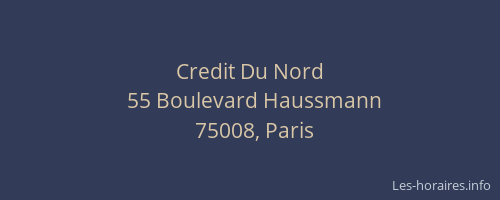 Credit Du Nord