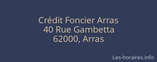 Crédit Foncier Arras