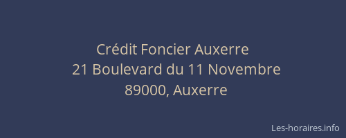 Crédit Foncier Auxerre