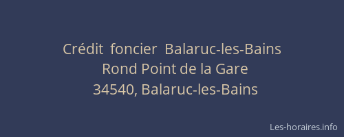 Crédit  foncier  Balaruc-les-Bains