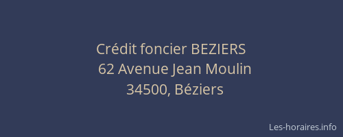 Crédit foncier BEZIERS