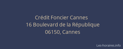 Crédit Foncier Cannes