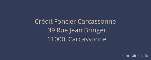 Crédit Foncier Carcassonne