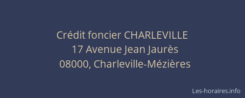 Crédit foncier CHARLEVILLE