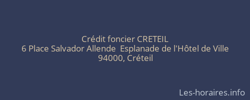 Crédit foncier CRETEIL