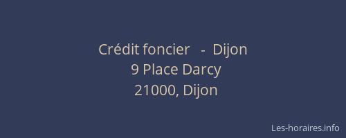 Crédit foncier   -  Dijon