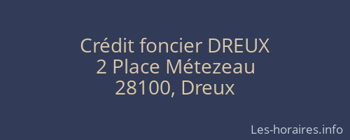 Crédit foncier DREUX