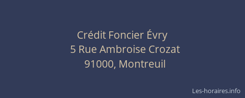 Crédit Foncier Évry