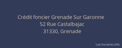 Crédit foncier Grenade Sur Garonne