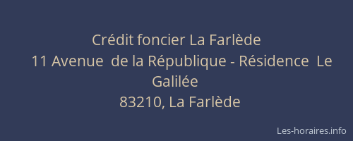 Crédit foncier La Farlède