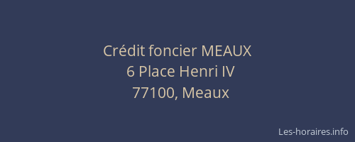 Crédit foncier MEAUX