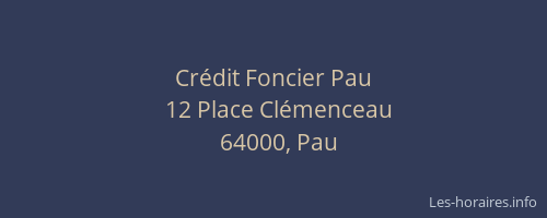 Crédit Foncier Pau