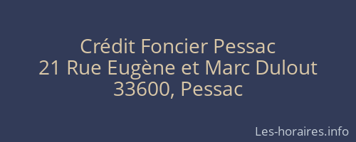 Crédit Foncier Pessac