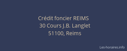 Crédit foncier REIMS