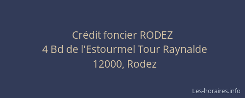 Crédit foncier RODEZ