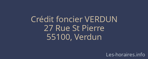 Crédit foncier VERDUN