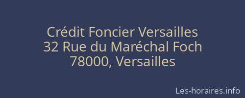 Crédit Foncier Versailles