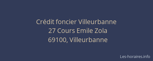 Crédit foncier Villeurbanne