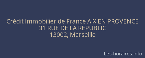 Crédit Immobilier de France AIX EN PROVENCE