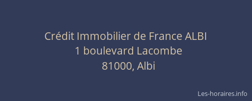 Crédit Immobilier de France ALBI