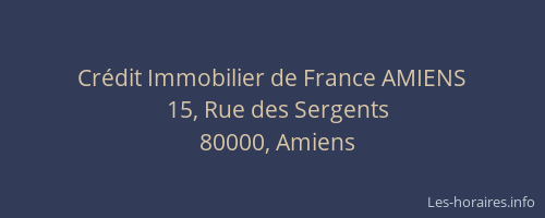 Crédit Immobilier de France AMIENS