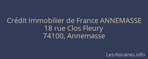 Crédit Immobilier de France ANNEMASSE