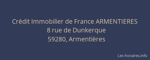 Crédit Immobilier de France ARMENTIERES