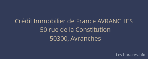 Crédit Immobilier de France AVRANCHES