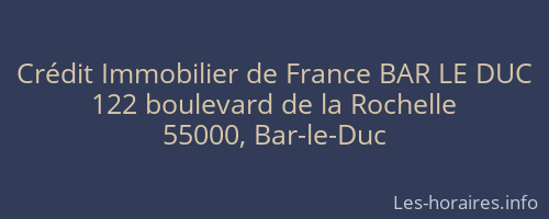 Crédit Immobilier de France BAR LE DUC