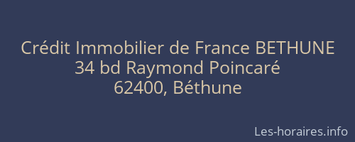 Crédit Immobilier de France BETHUNE