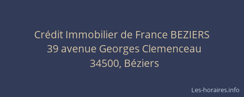 Crédit Immobilier de France BEZIERS