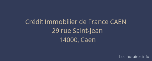 Crédit Immobilier de France CAEN