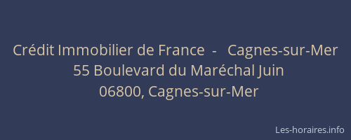Crédit Immobilier de France  -   Cagnes-sur-Mer
