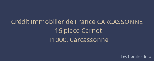 Crédit Immobilier de France CARCASSONNE