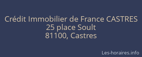 Crédit Immobilier de France CASTRES